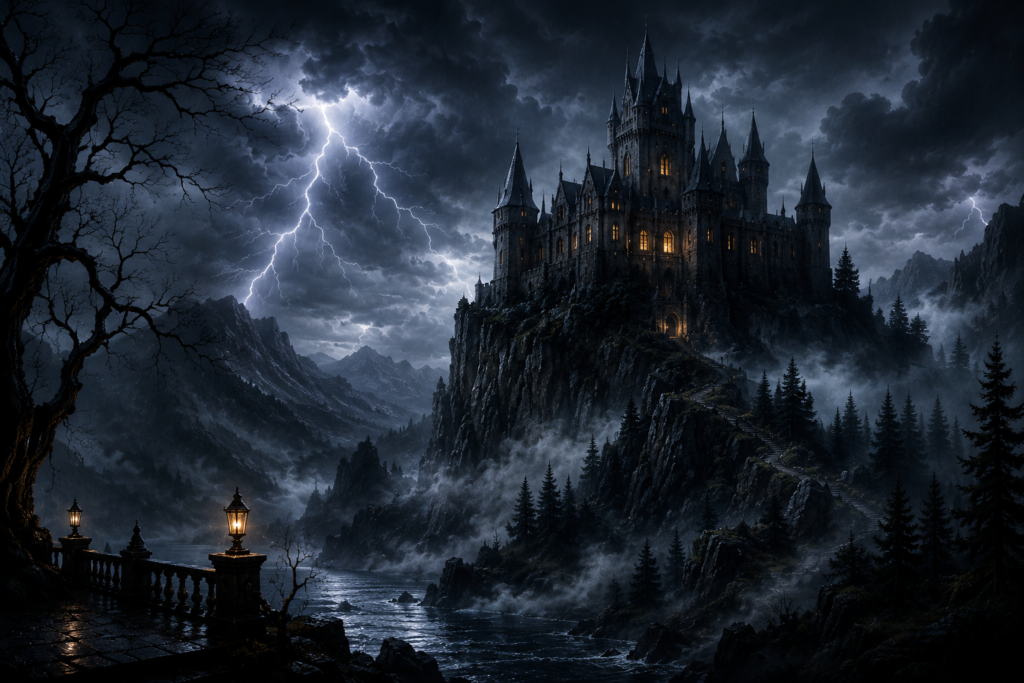 castle on a hill